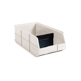 Metro MB30348T Large Stacking Supply Bin, Beige, 20.5" x 8.25" x 7"